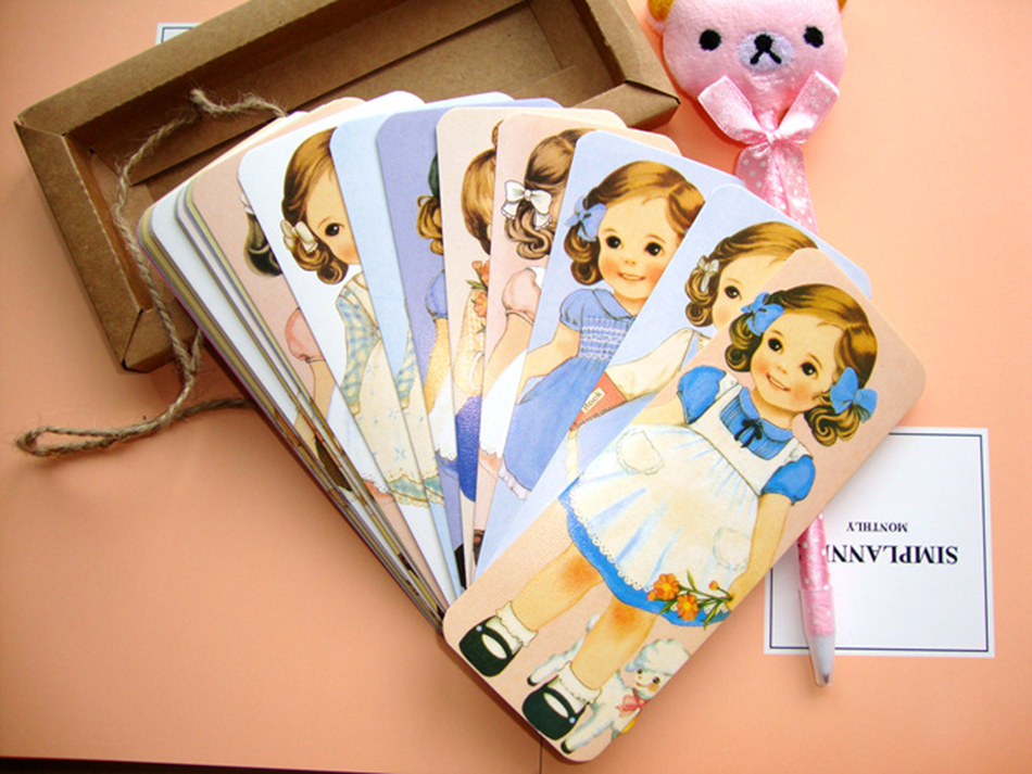 [HCM]Bộ 30 Bookmark - Little Girls (5.5 x 14.5cm)
