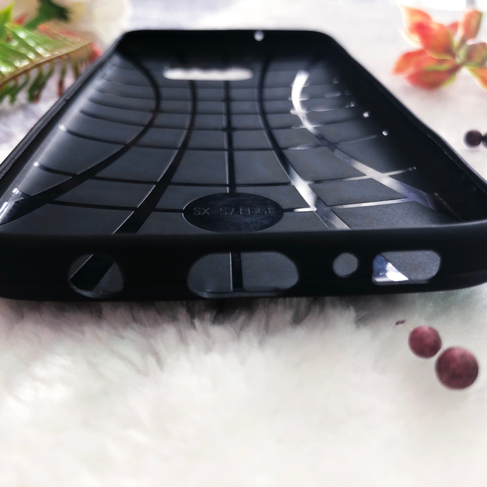 [Nhiều Mẫu] Ốp lưng dẻo Samsung Galaxy S7 Egde (Thân đen - in hình siêu cute)