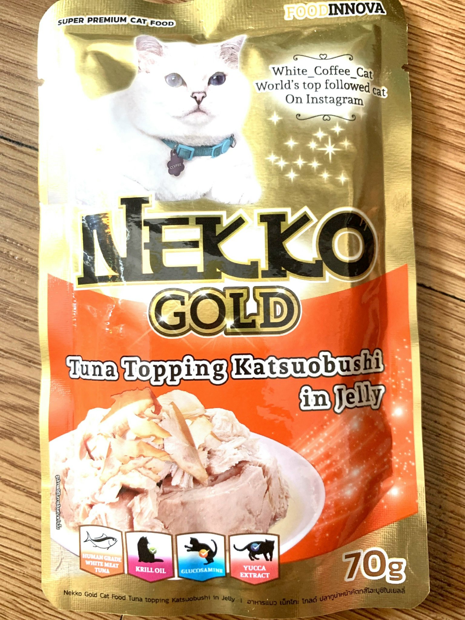 Thailand imported cat Pate Nekko gold