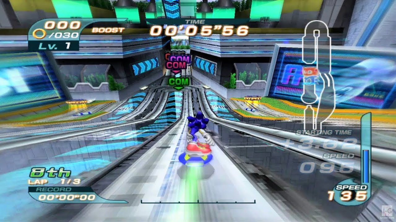 Đĩa game Sonic Riders Gamecube hệ US