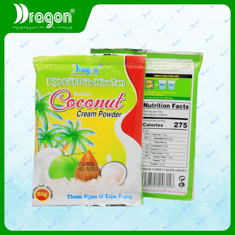 Bột Cốt Dừa Hòa Tan DRAGON (35% BÉO)