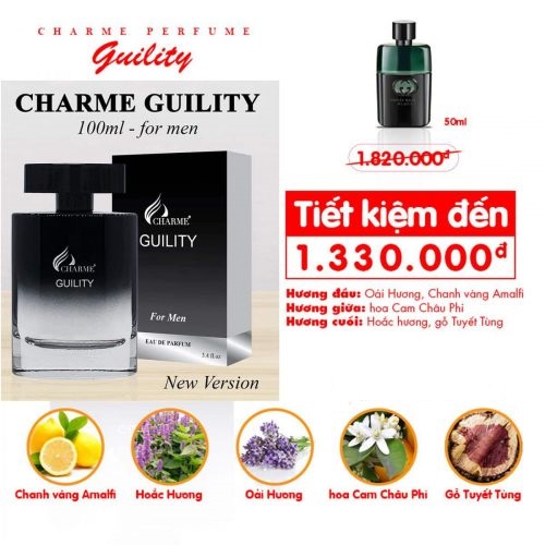 [HCM]Nước hoa nam Guility_100ml mẫu cũ