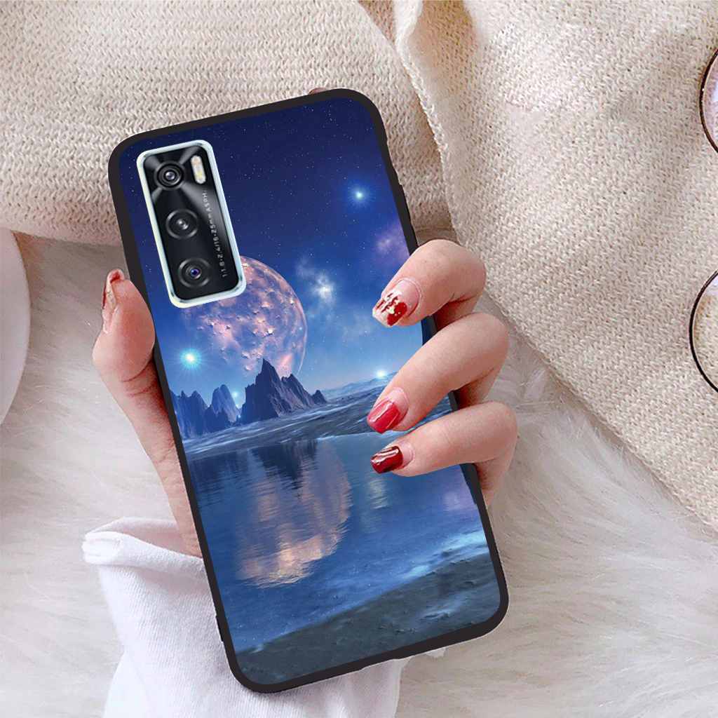 [HCM]Ốp lưng iCase dành cho Vivo V20 SE viền dẻo TPU BST Vầng Trăng Lung Linh