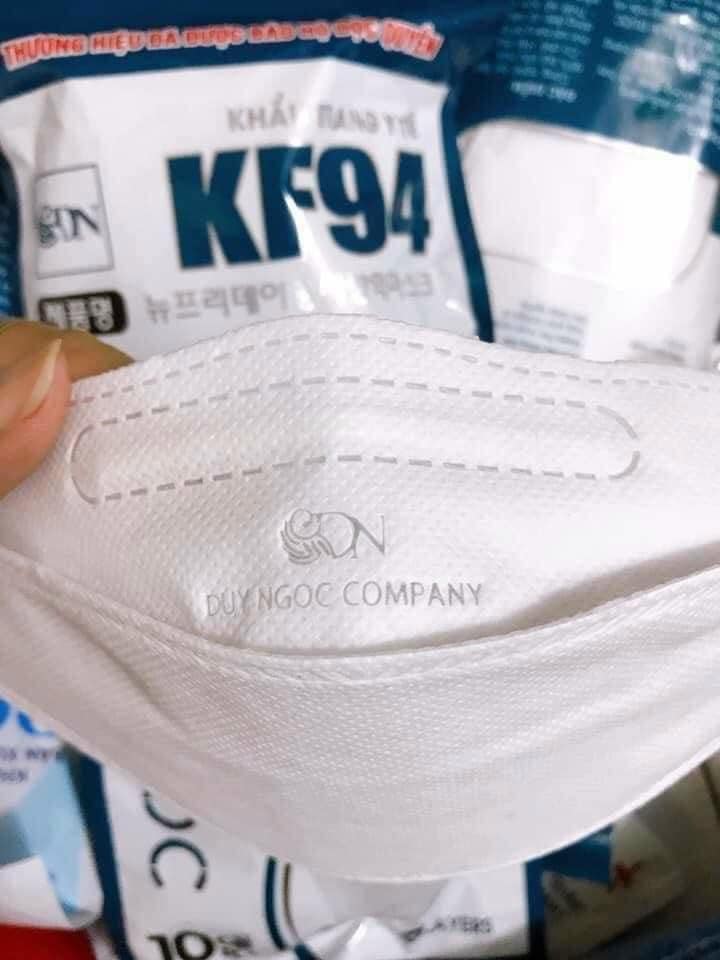 Khẩu trang y tế 4D Mask KF94 Duy Ngọc 4 lớp kháng khuẩn, kháng bụi mịn , đạt tiêu chuẩn ISO khẩu trang y tế