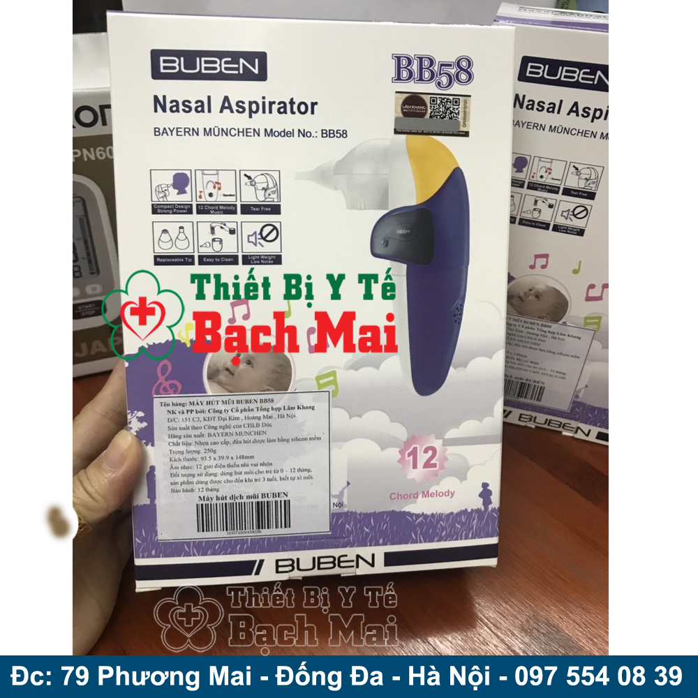 Máy Hút Mũi Mini BUBEN BB58 Có Nhạc