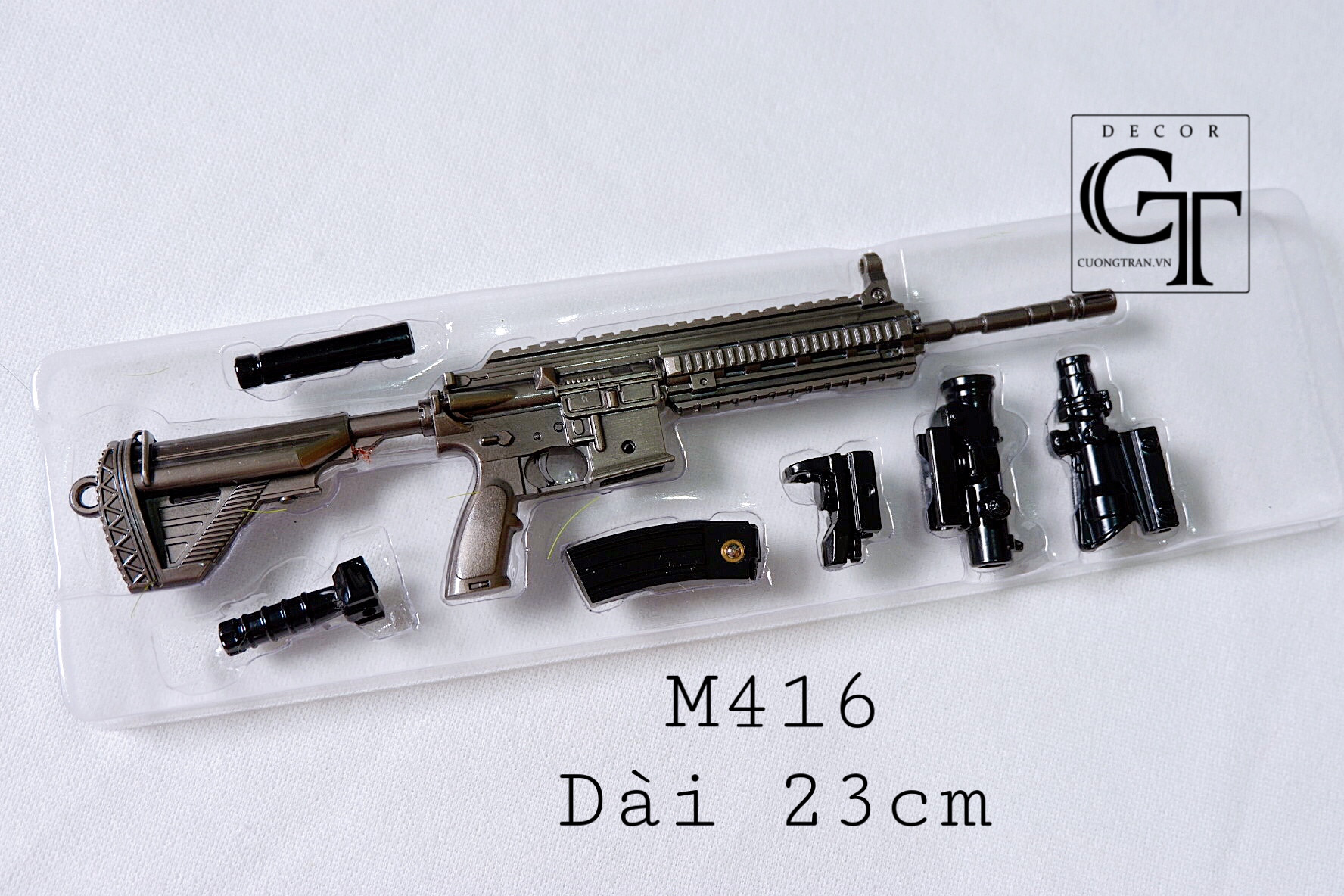 Mô hình Sú.ng lắp ráp game PUBG - Loại 17cm đến 23cm (Tặng kèm giá đỡ nhỏ)