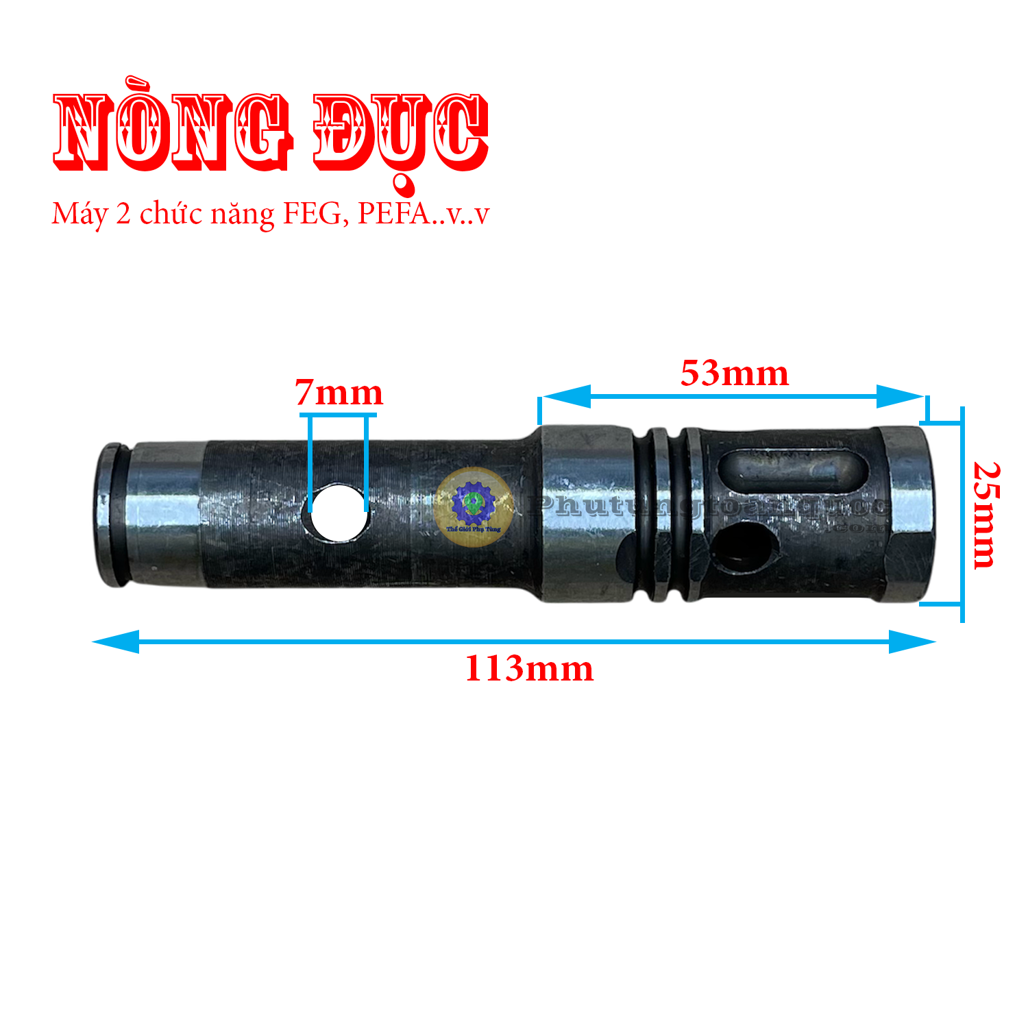 Nòng phanh máy khoan đục 2 chức năng pefa, feg hoặc máy đục dca azc03-26b