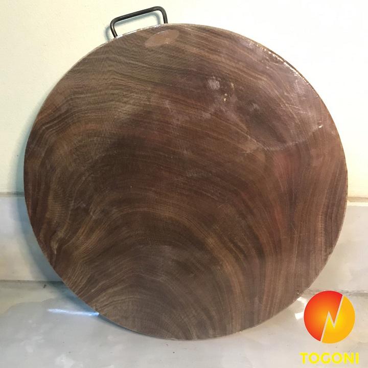 Thớt gỗ nghiến cao cấp Togoni D29cm dày 4cm
