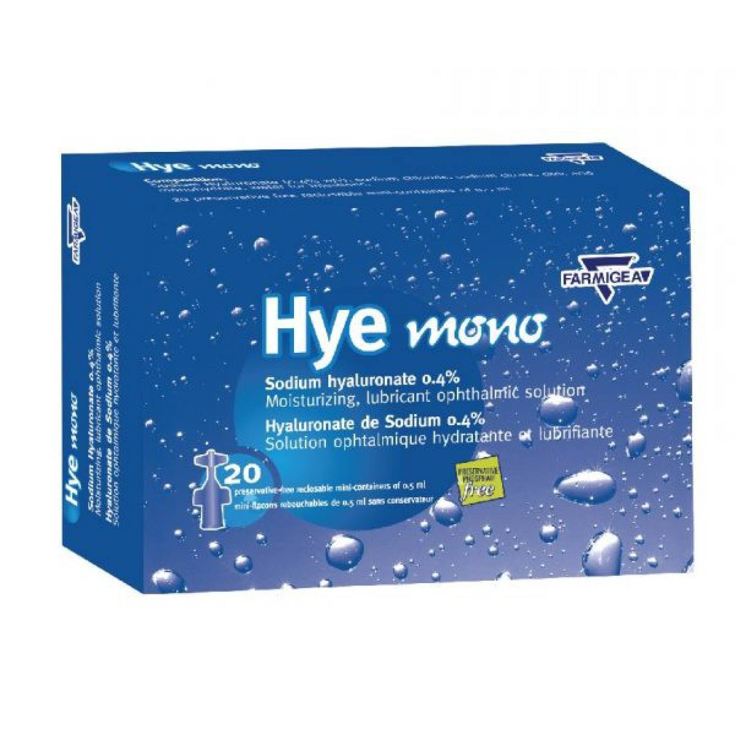 Nước mắt nhân tạo hye mono tép - tương tự vismed -natri hyaluronate 0.4%