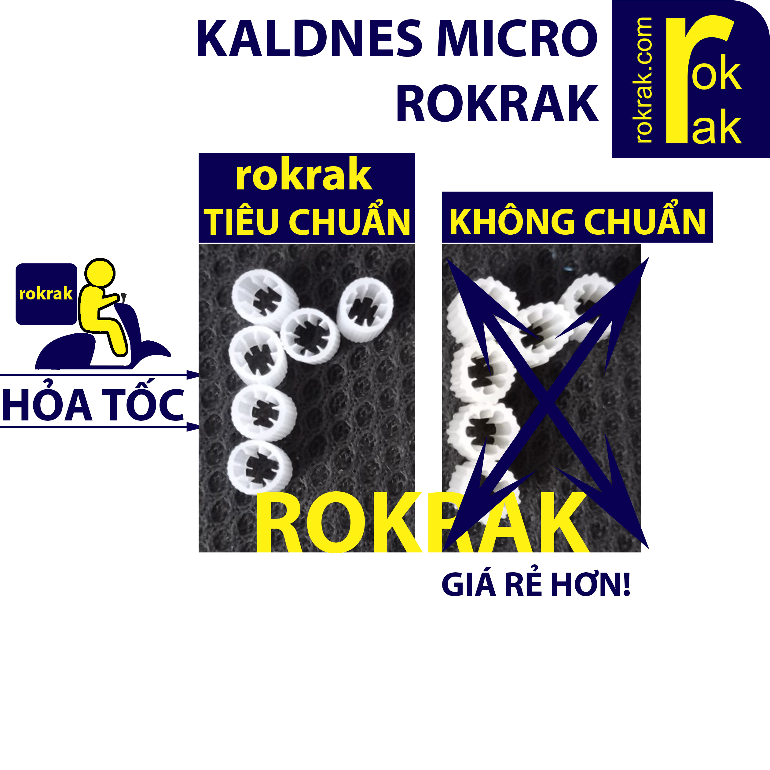 [HCM]Hạt kaldnes micro dành cho lọc vi sinh 1kg HDPE nguyên sinh Thể tích khoảng 3.9 Lit Đường kính hạt 8 mm