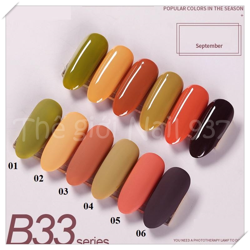 [HCM]Sơn gel AS chai đỏ mã B33 - 15ml - Lẻ màu