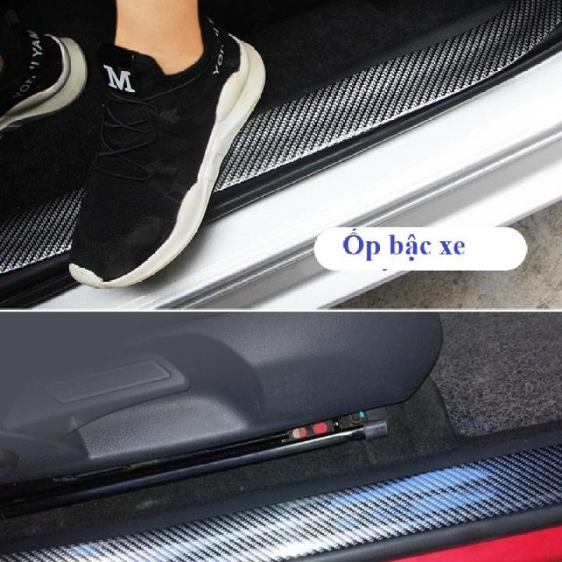 Nẹp bước chân carbon chống va đập, chống xước xe, miếng dán chống trầy xe loại 5cm, dài 100 cm