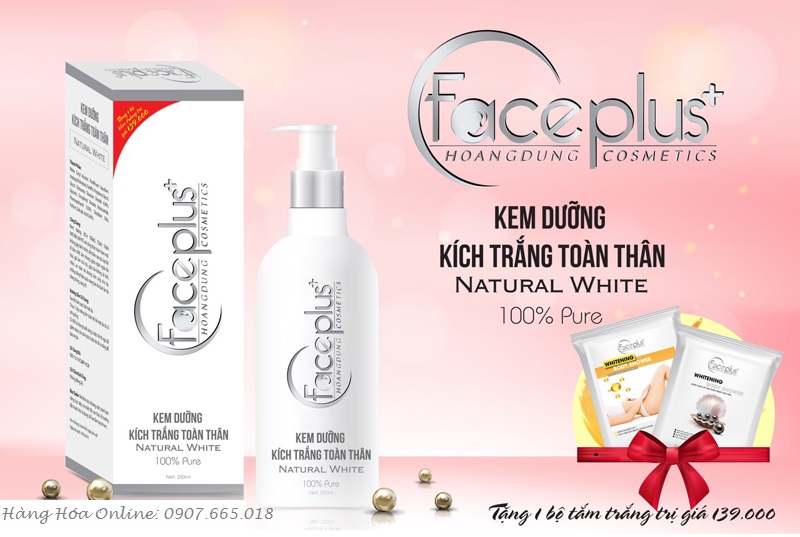 Kem dưỡng kích trắng da toàn thân FACE PLUS + 300ml