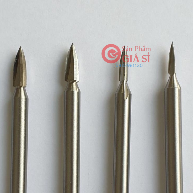 Mũi điêu khắc hoa văn gỗ hay mũi mài khắc gỗ lũa cán 6mm