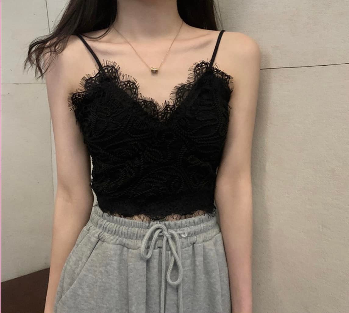 Áo Bra ren hai dây viền ren