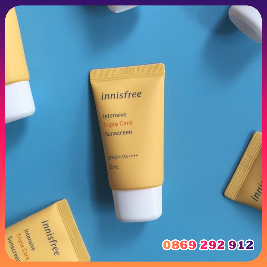 Kem chống nắng Innisfree mini vàng nắp trắng 20ml