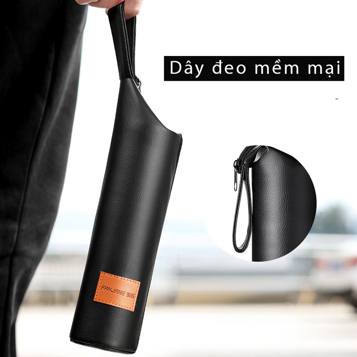 Túi đựng bÌnh nước da Pu 500ml và 750ml