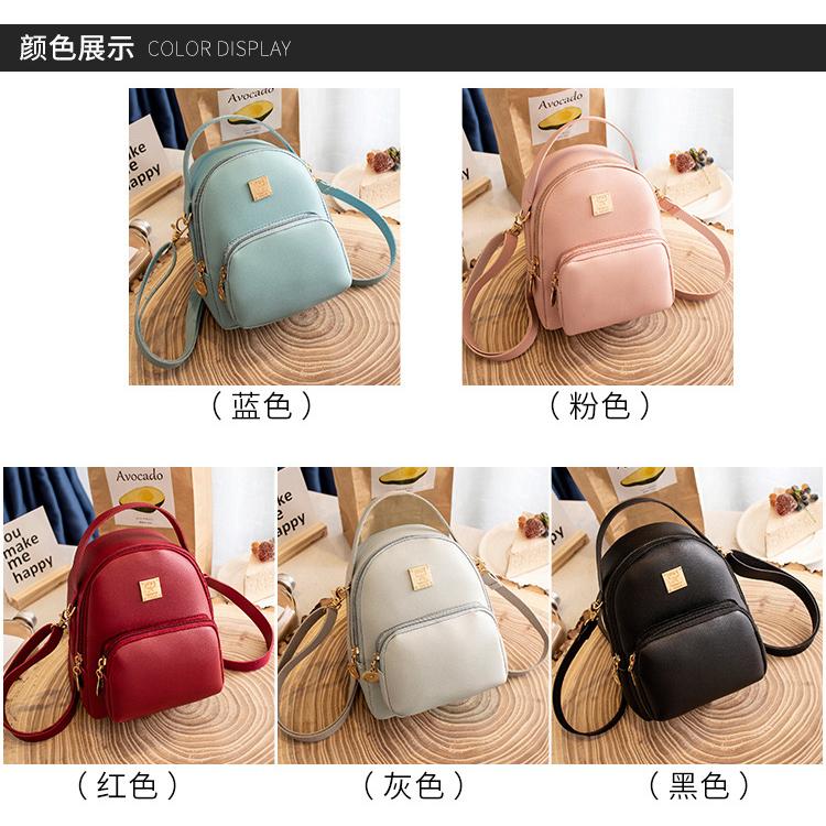 [HCM]Balo Mini Giả Da Siêu Xinh Xám