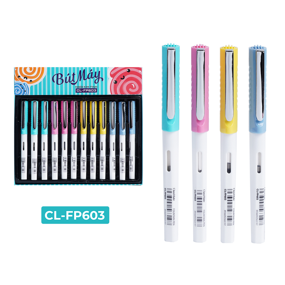 Bút Máy Classmate Ngòi Kim Tinh Trơn, Đều, Đẹp Thích Hợp Cho Bé Mới Tập Viết CL-FP603