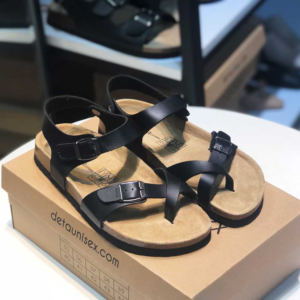 Sandal đế trấu Unisex xỏ ngón
