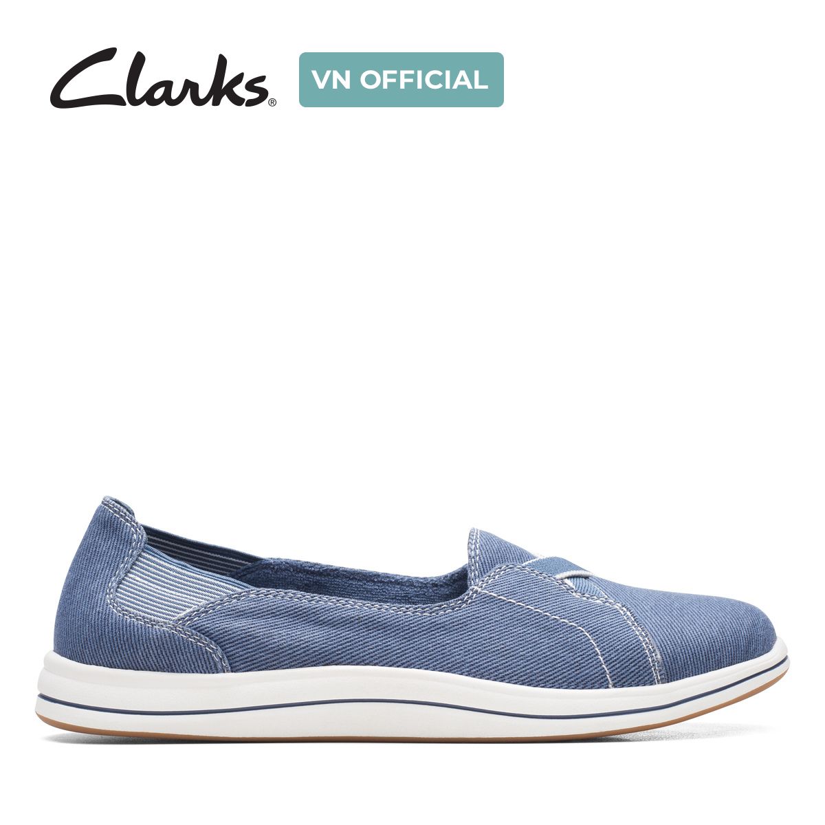 Giày Lười Vải Nữ Clarks - Brinkley Skip
