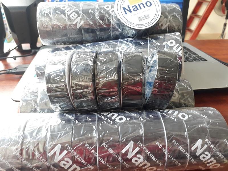 Băng Dính Cách Điện Nano  Màu Đen Cuộn 10Y (Lốc 5 Cuộn)