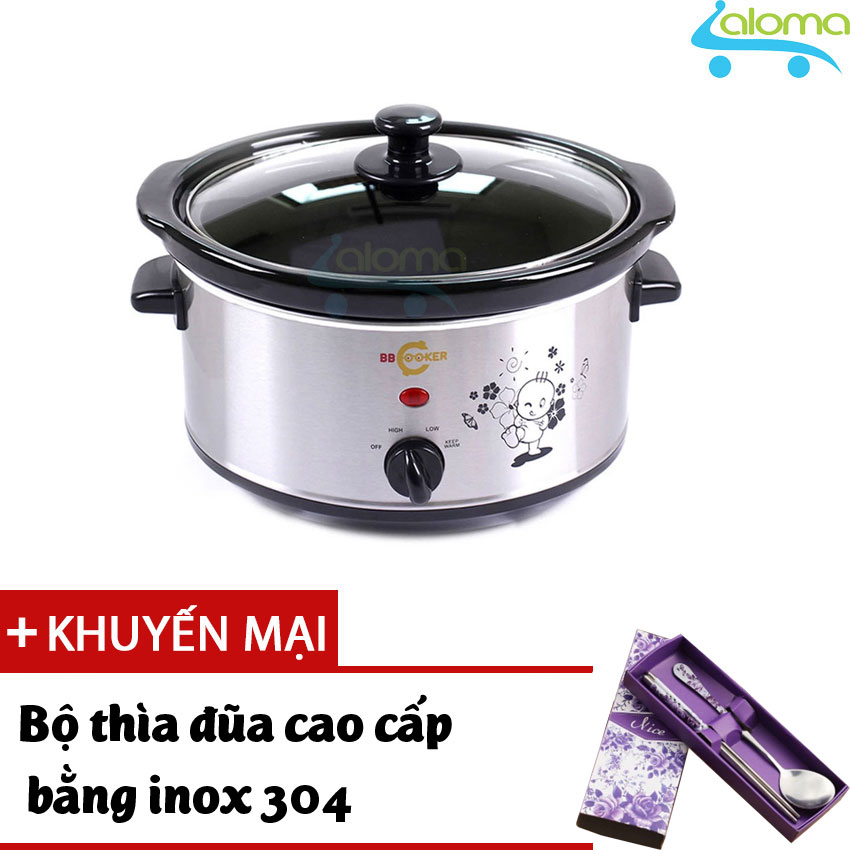 Nồi nấu chậm BBcooker BS35 2 chức năng nấu chậm, nấu nhanh thể tích 3.5 lít