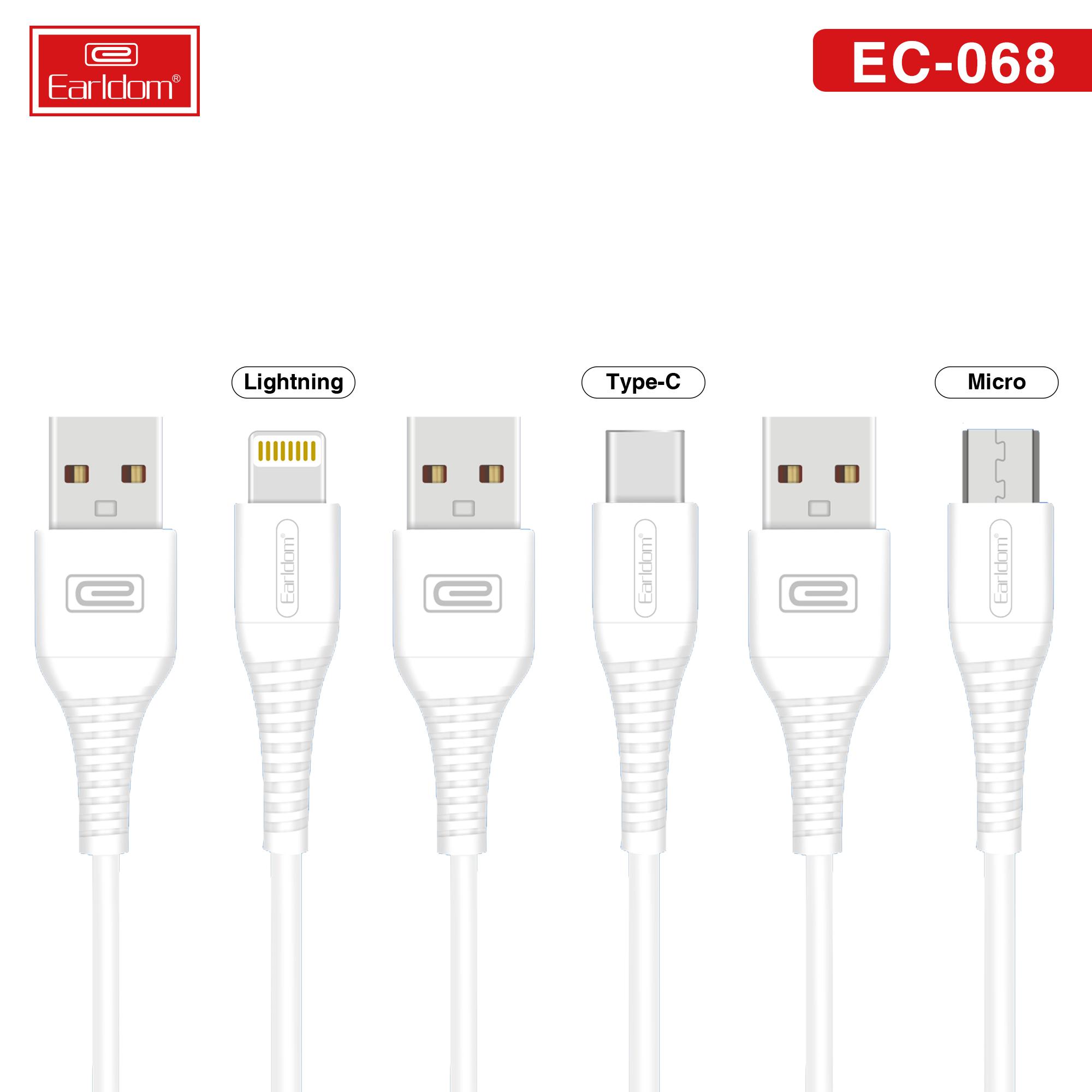 Cáp sác Chống Rối  Sạc Nhanh Earldom EC-068