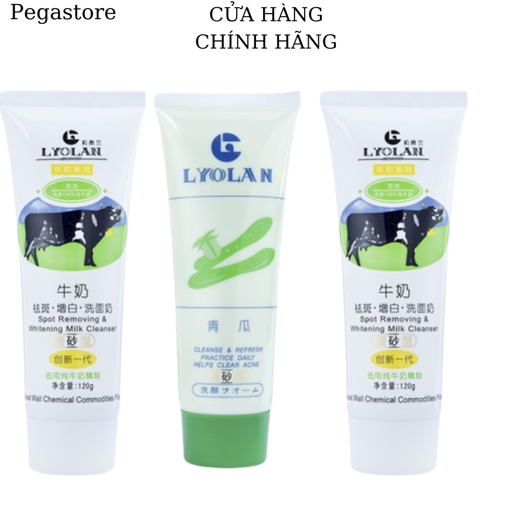 Sữa rửa mặt LYOLAN SRM Dưa Leo/Bò Sữa 120g - Pegastore