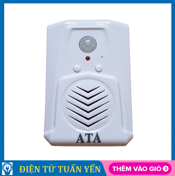 Cảm biến báo khách báo trộm ATA AT-339 không dây, chuông nói tiếng Việt - Hàng chính hãng