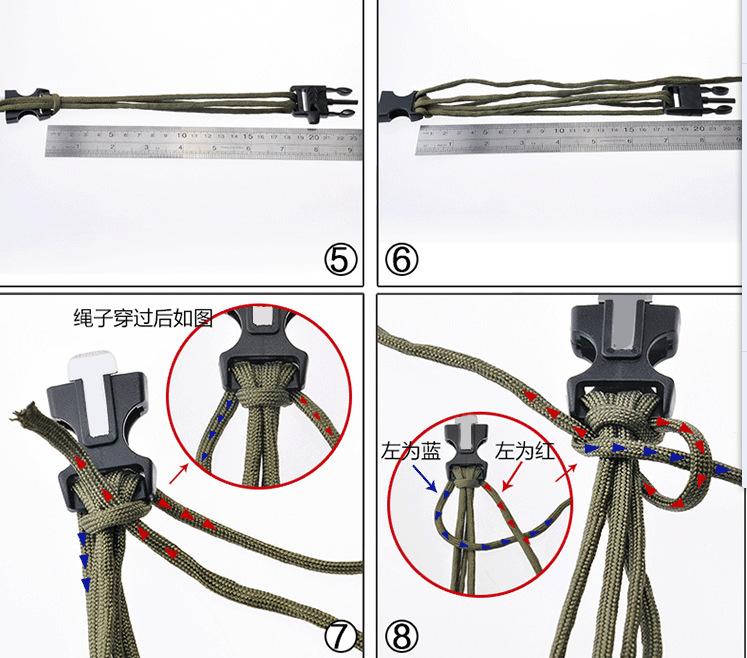 Vòng Dây Đeo Tay Sinh Tồn (Xám Xanh)