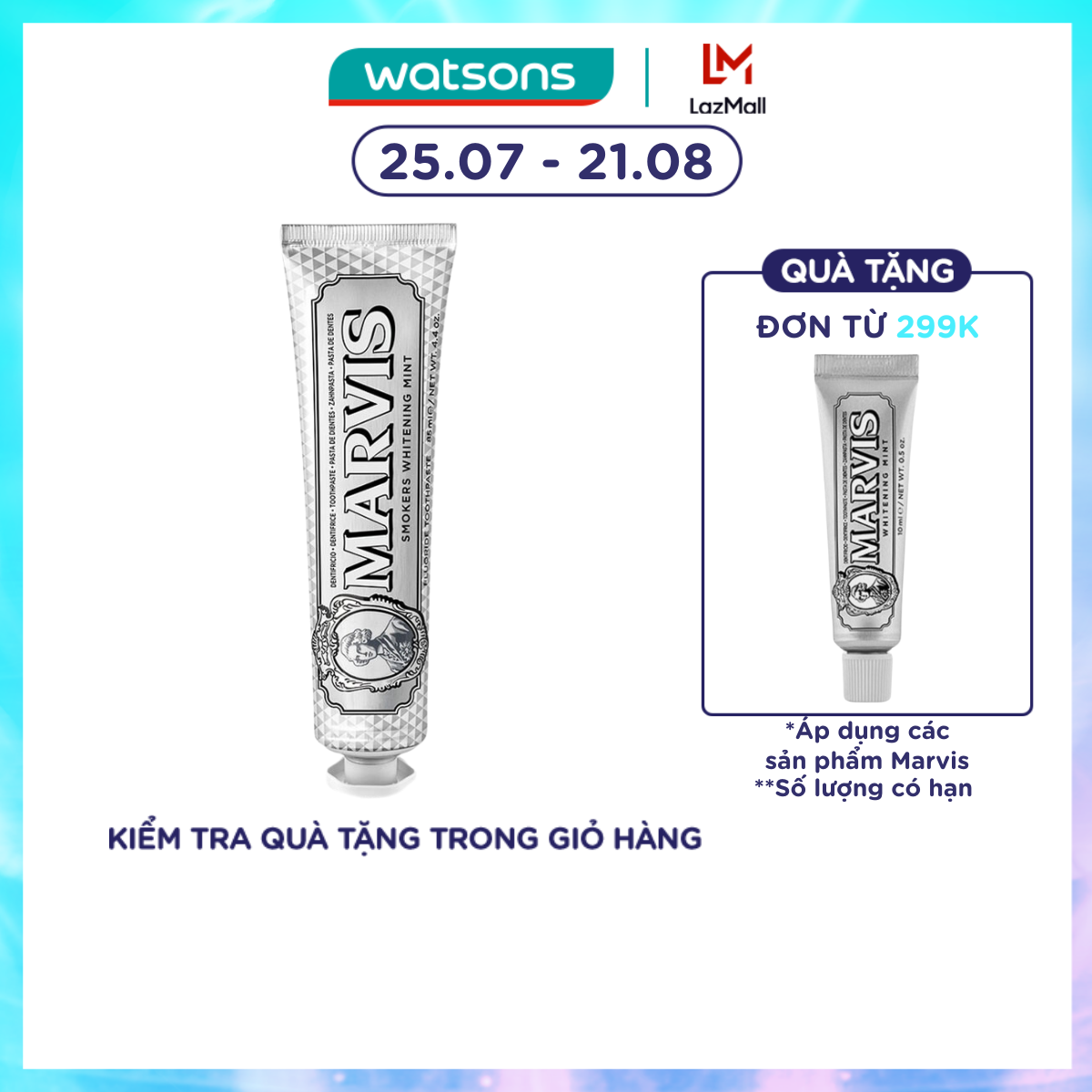 Marvis Smokers Whitening Mint Toothpaste 85ml
