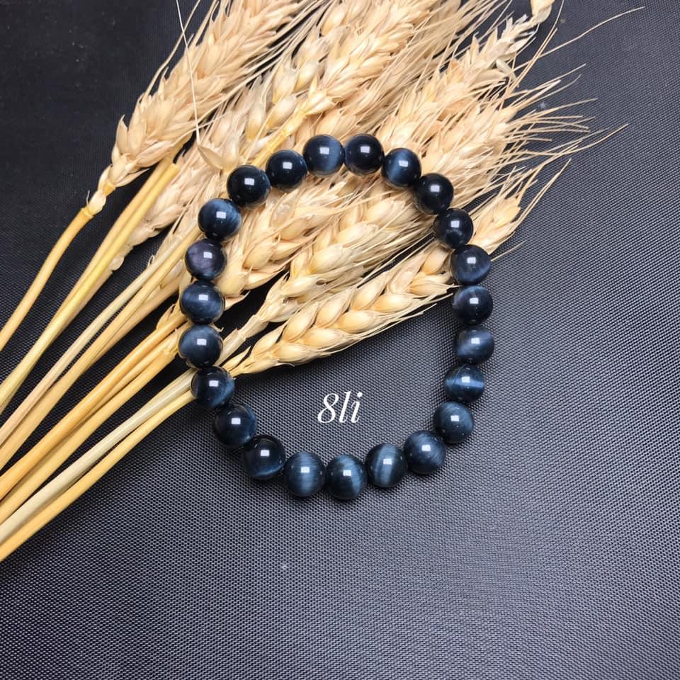 Vòng tay đá mắt hổ xanh đen
