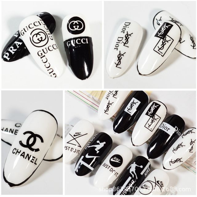 Sticker Dán Móng Tay Mẫu Thương Hiệu