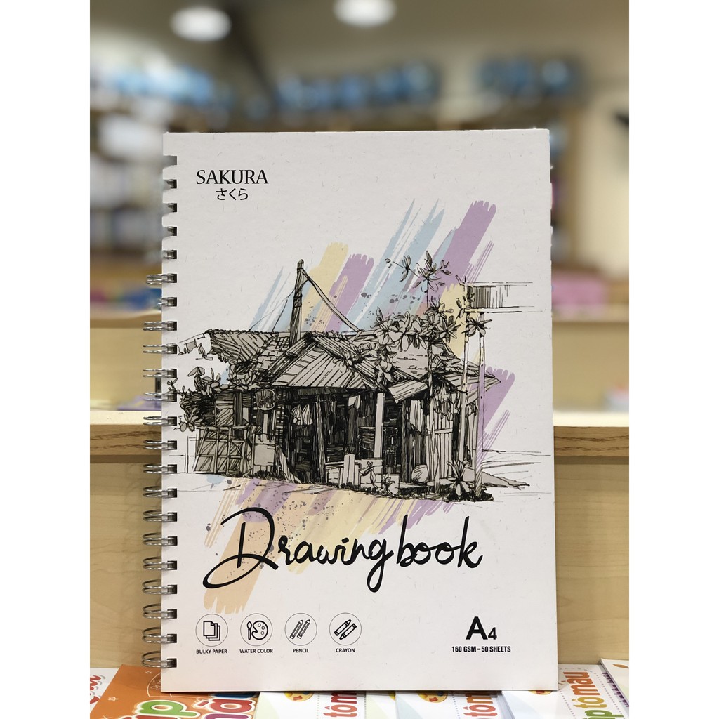 Vở vẽ Sakura khổ A4 50 tờ