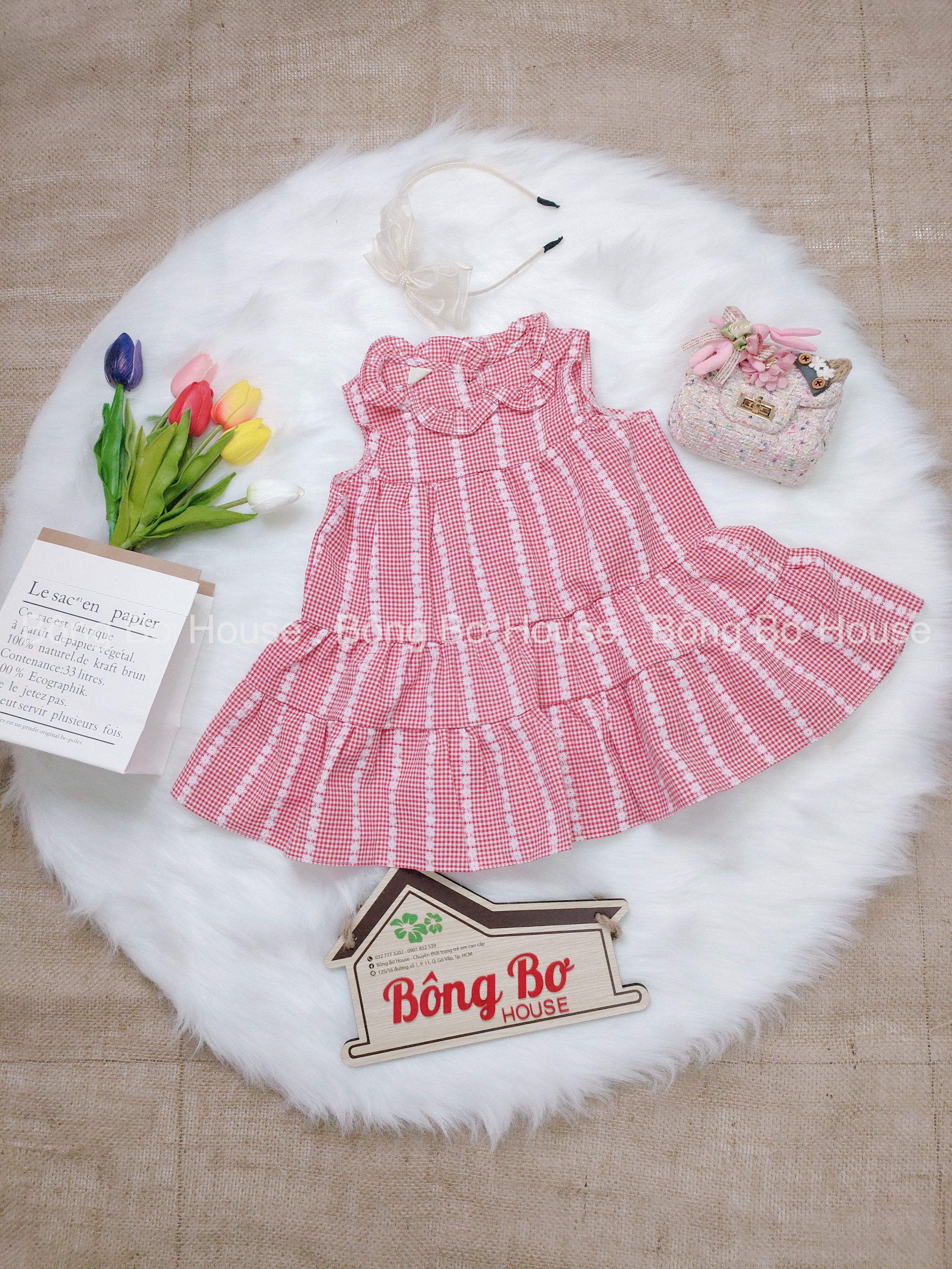 ( Hình thật) Đầm babydoll sát nách cho bé gái (size từ 8kg– 18kg)