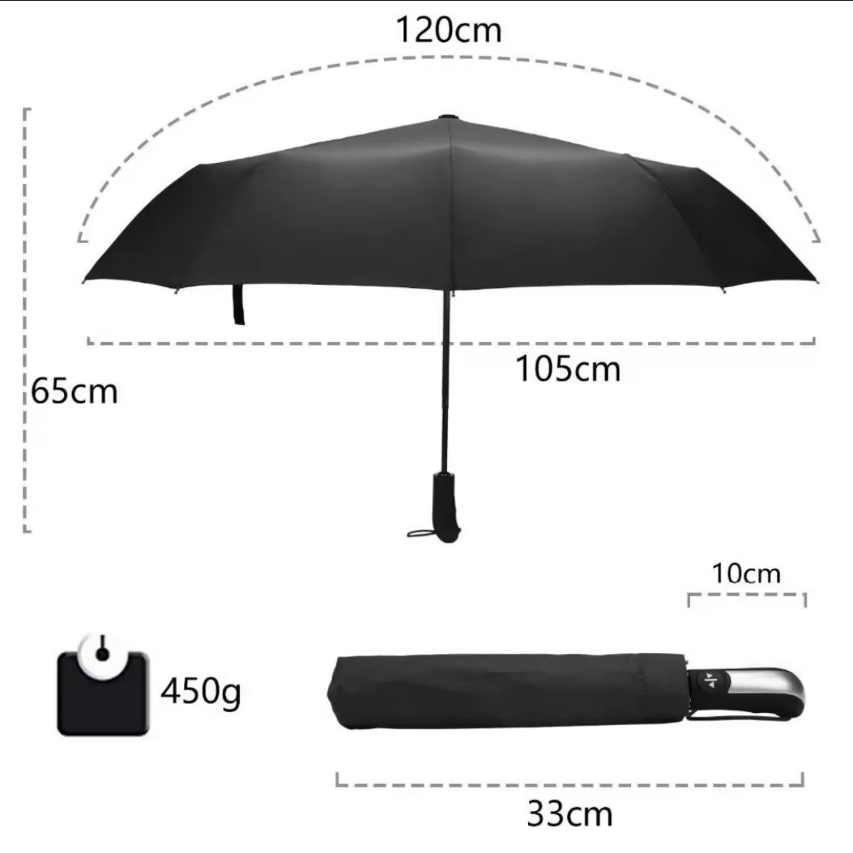 Dù tự động Ô Dù Che Mưa Ô Dù Tự Động Gấp Gọn Đóng Mở 2 Chiều dieulinhshop