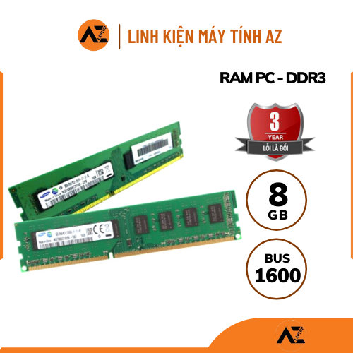Ram PC DDR3 8GB BUS 1600 tiện dụng
