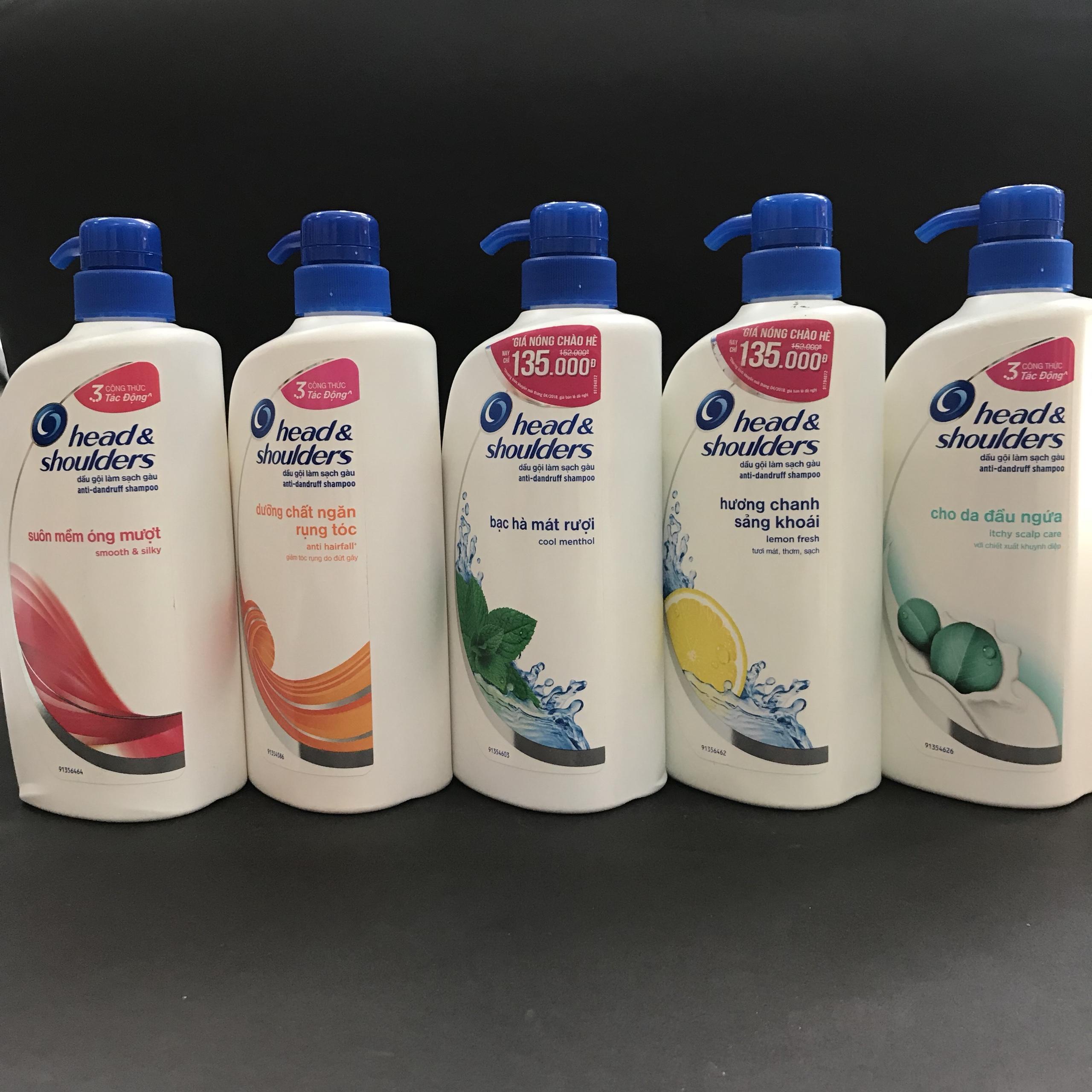 Dầu gội Head & Shoulder 625ml ( Chanh , Suôn Mượt , Chống rụng , Da Đầu Ngứa )