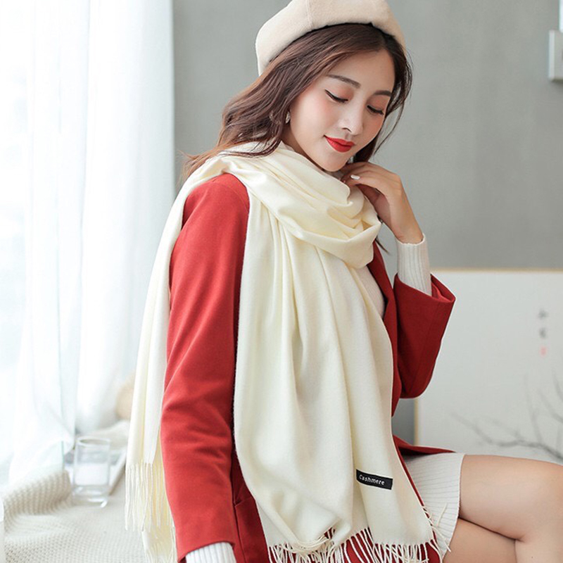 Khăn choàng cổ nữ Cashmere phong cách Hàn Quốc