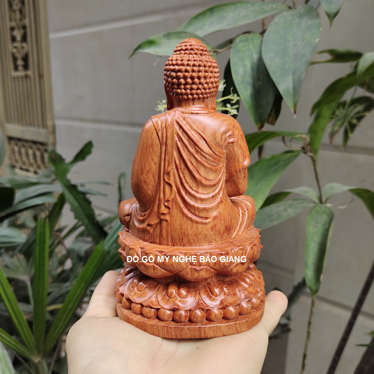 Tượng phật a di đà gỗ hương