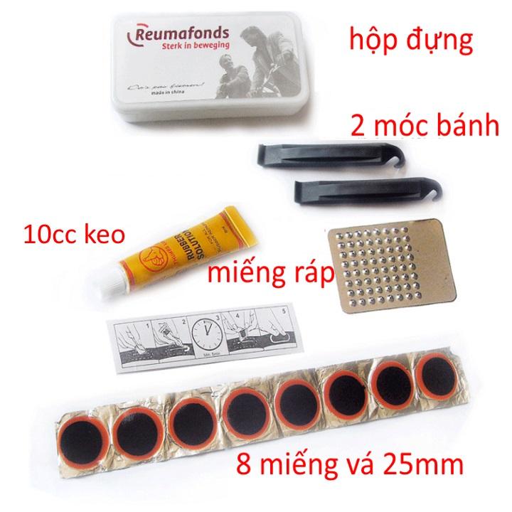 bộ vá săm xe đạp mini tiện dụng bỏ túi