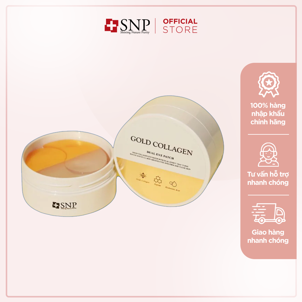 Mặt nạ vùng mắt tinh chất vàng và collagen