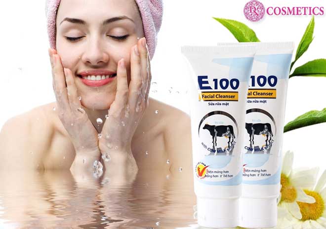Sữa rửa mặt E100 con bò 100gr