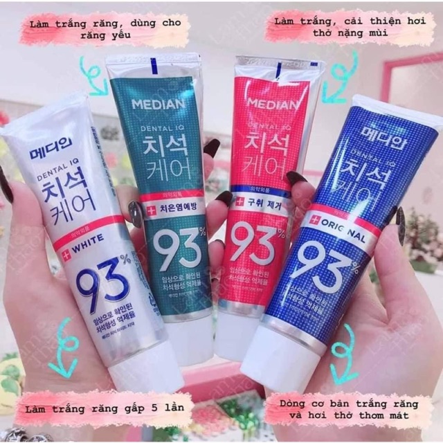 Kem đánh răng MEDIAN 93% 120g Hàn quốc ( Chính hãng)