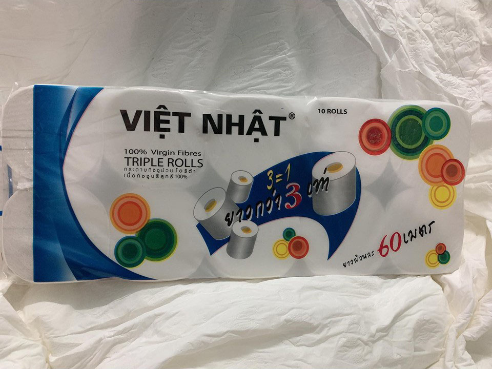 Giấy vệ sinh - Giấy vệ sinh đa năng - Giấy vệ sinh việt nhật siêu dai 10 cuộn không lõi- Giấy vệ sinh cuộn tròn- Giấy vệ sinh không lõi - giấy vệ sinh hàng không