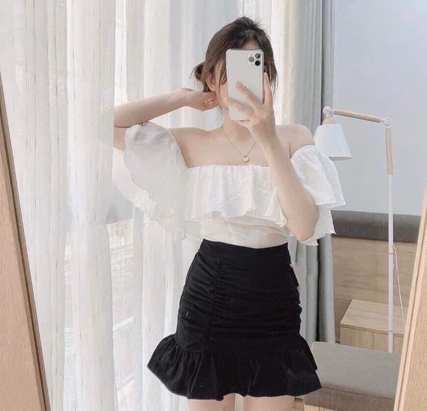 [HCM][hót trend] Sét Áo $ Chân váy bèo siêu cute