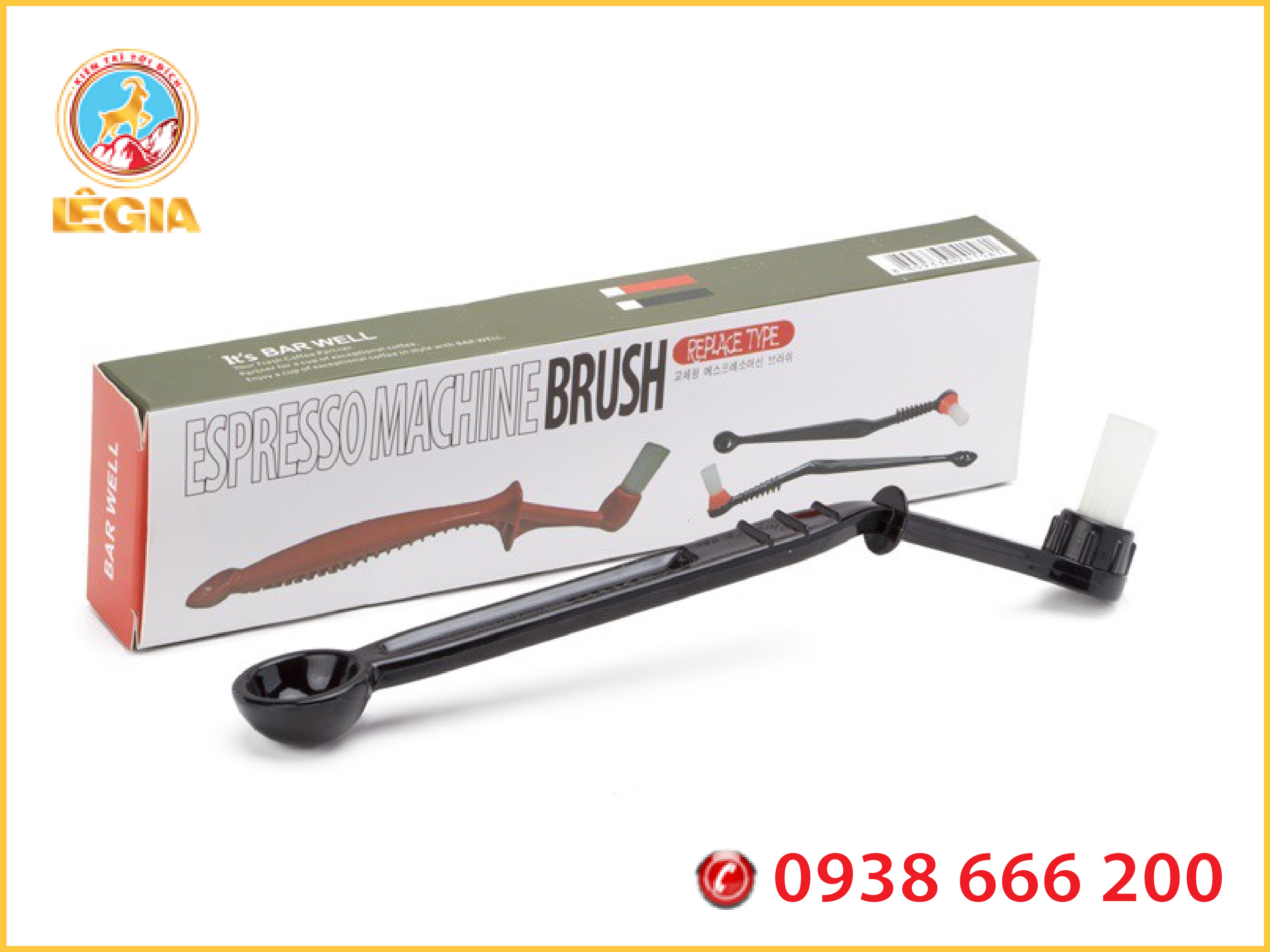 Cọ Vệ Sinh Đầu Pha Máy Pha Cafe Espresso Sợi Nylon