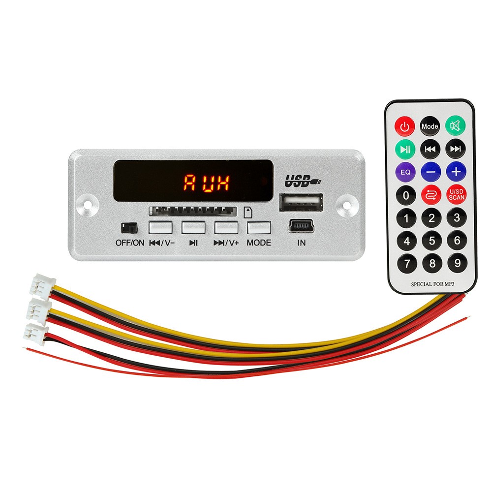 Mạch MP3 USB TF AUX Bluetooth 5.0 FM 5V - 12V DC
