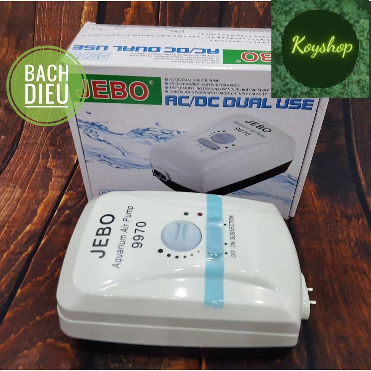 Máy oxy tích điện jebo 9970 kaokui 9970 -lên đến 32h hoạt động liên tục.